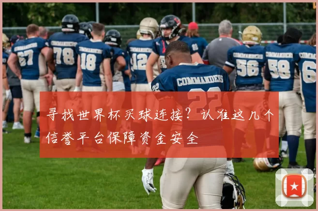 寻找世界杯买球连接?认准这几个信誉平台保障资金安全